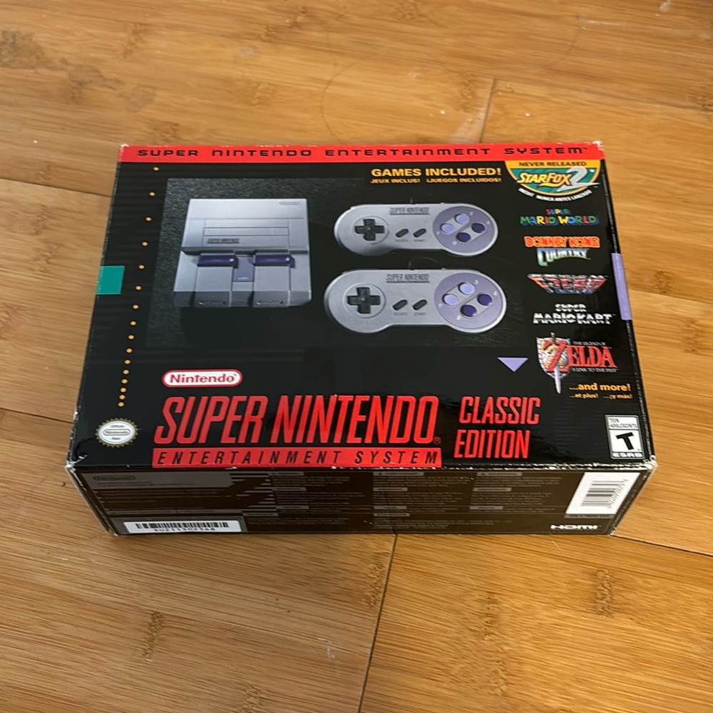 Super Nintendo classic edition used once!!!
